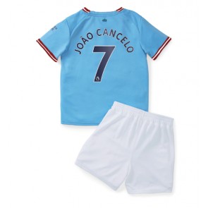 Manchester City Joao Cancelo #7 kläder Barn 2022-23 Hemmatröja Kortärmad (+ korta byxor)